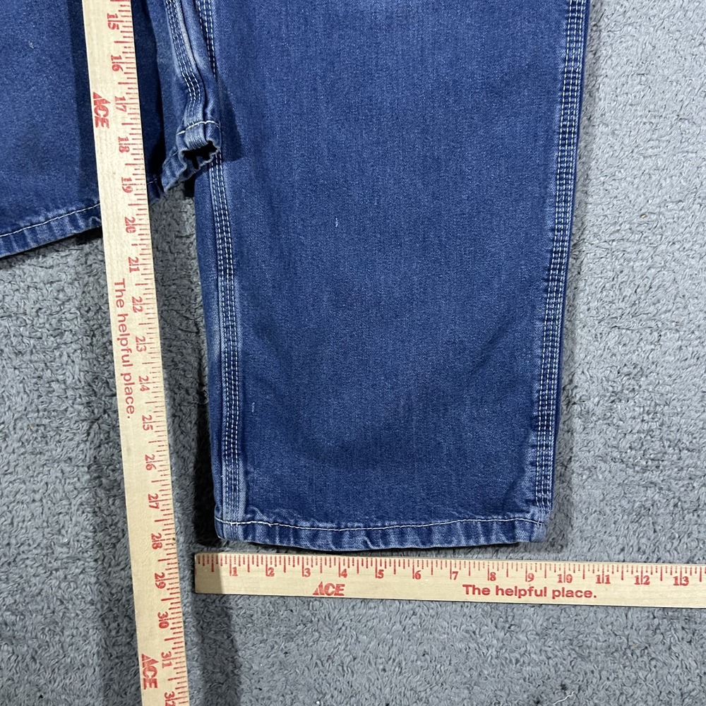 Carhartt Men's Jeans Dungaree Fit Denim Work Pants Blue Cotton 34x30 #3883 - Picture 8 of 9